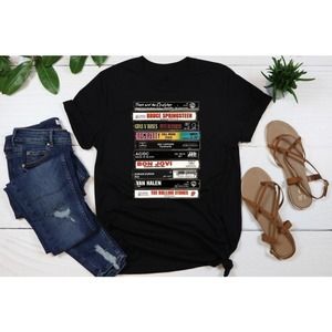 Rock Cassettes Tape Shirt Rock Bands Shirt Rock Band Feel